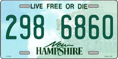 NH license plate 2986860
