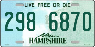 NH license plate 2986870