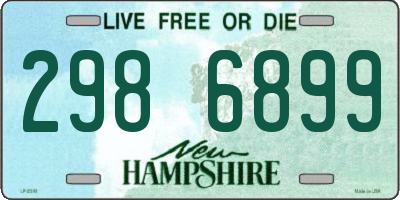 NH license plate 2986899