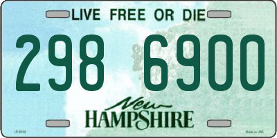 NH license plate 2986900