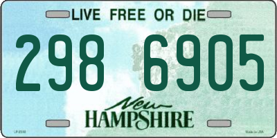 NH license plate 2986905