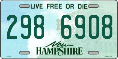 NH license plate 2986908