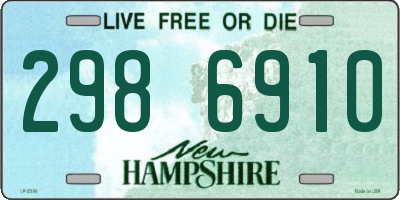 NH license plate 2986910
