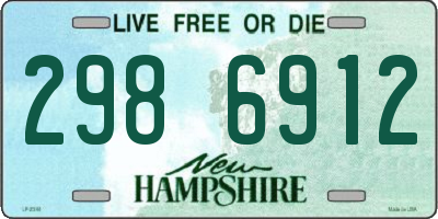 NH license plate 2986912