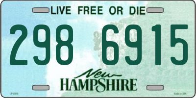 NH license plate 2986915