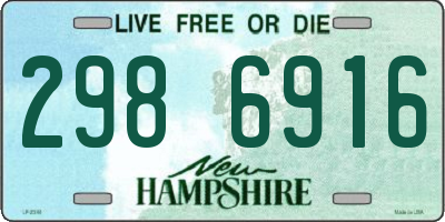 NH license plate 2986916