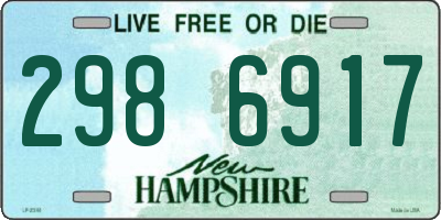 NH license plate 2986917