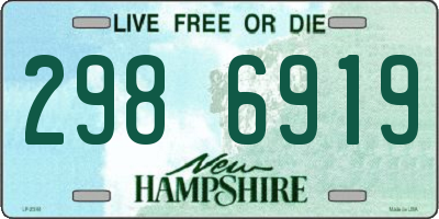 NH license plate 2986919