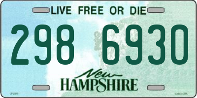 NH license plate 2986930