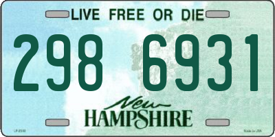 NH license plate 2986931