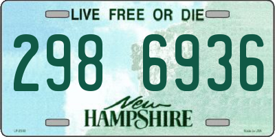 NH license plate 2986936