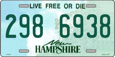 NH license plate 2986938