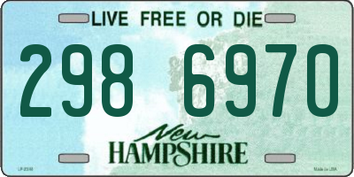 NH license plate 2986970