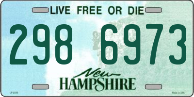 NH license plate 2986973