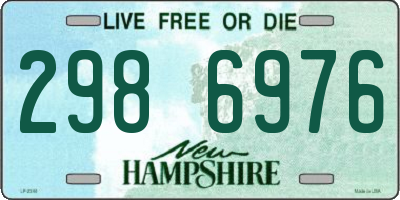 NH license plate 2986976