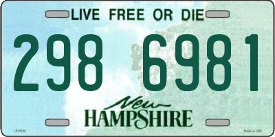 NH license plate 2986981