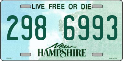 NH license plate 2986993
