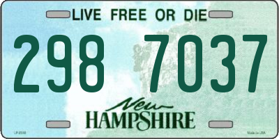 NH license plate 2987037