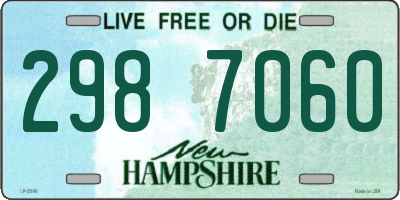 NH license plate 2987060