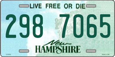 NH license plate 2987065