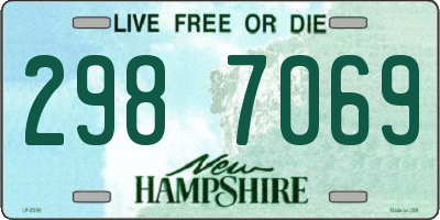 NH license plate 2987069