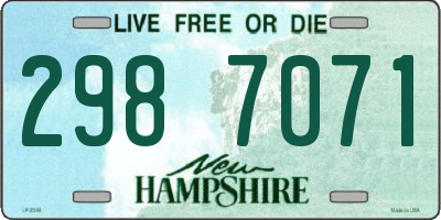 NH license plate 2987071