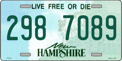 NH license plate 2987089
