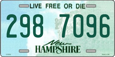 NH license plate 2987096