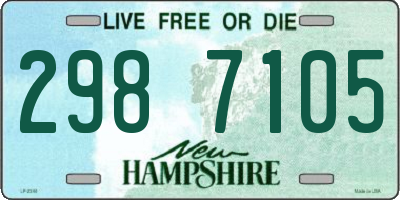 NH license plate 2987105