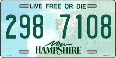 NH license plate 2987108