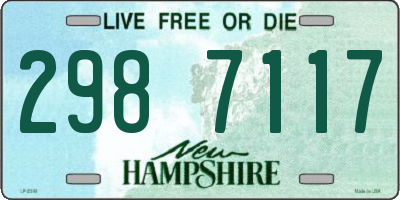 NH license plate 2987117