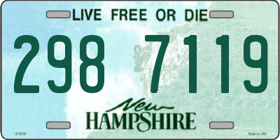 NH license plate 2987119