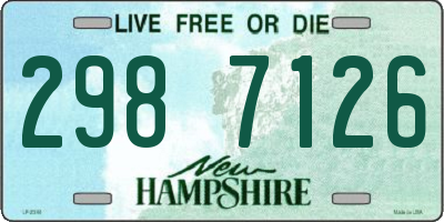 NH license plate 2987126