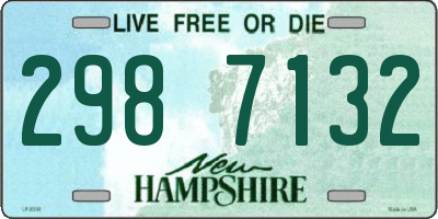 NH license plate 2987132