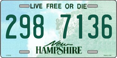 NH license plate 2987136