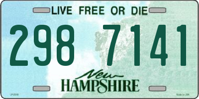 NH license plate 2987141