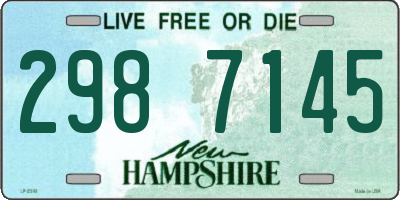NH license plate 2987145