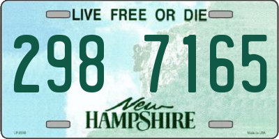 NH license plate 2987165
