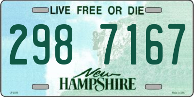NH license plate 2987167