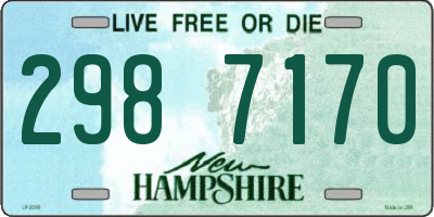 NH license plate 2987170