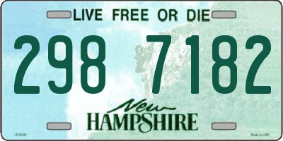 NH license plate 2987182