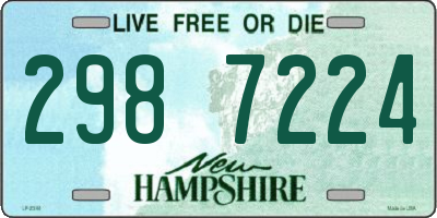 NH license plate 2987224