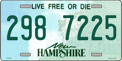 NH license plate 2987225