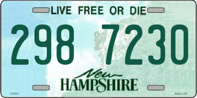 NH license plate 2987230