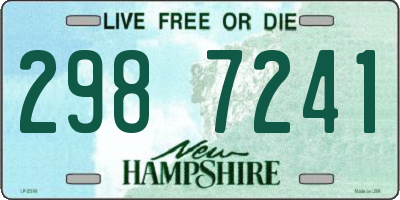NH license plate 2987241