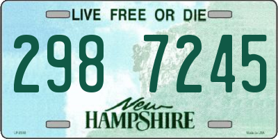 NH license plate 2987245
