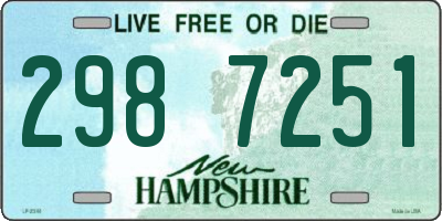 NH license plate 2987251