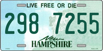 NH license plate 2987255
