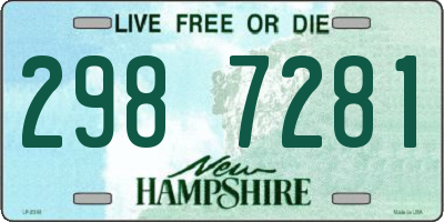 NH license plate 2987281