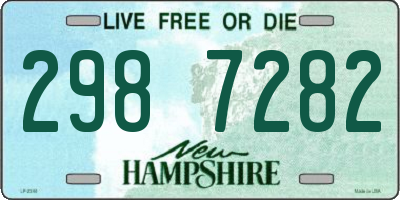 NH license plate 2987282